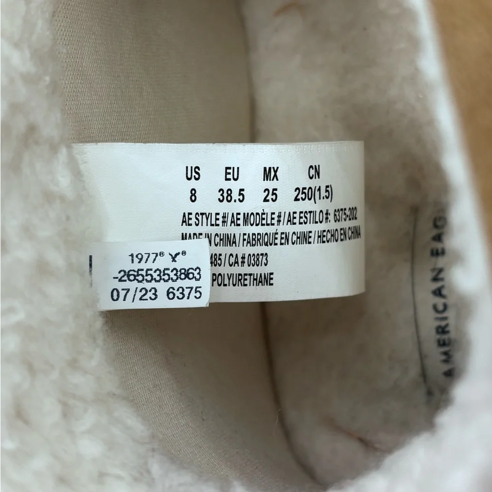 American Age Cream Lined Footwear